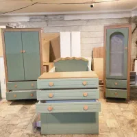 سرویس تخت کمد ویترین شرکتی مدل بوجار