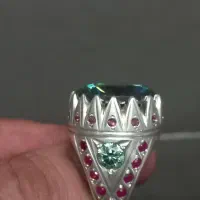 انگشتره موزانایت توپاز عقیق جواهرت