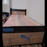 تخت خواب یک نفره puma با تشک|تخت و سرویس خواب|قروه, |دیوار
