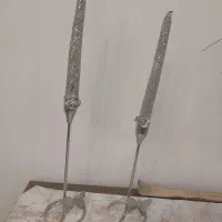 دوعدشمعدان نقره ایی|صنایع دستی و سایر لوازم تزئینی|تهران, آهنگ|دیوار