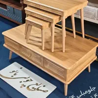 خودرنگ یا بلوطی جلومبلی عسلی کد 100 رنگ زیبا|مبلمان خانگی و میز عسلی|قم, قلعه کامکار|دیوار