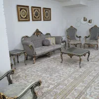 مبل تمام چوب طلاکوب