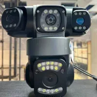 دوربین۳لنز خورشیدی (دارای دزدگیر)+کنترل روموبایل