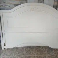 تخت دو نفره سفید سالم وتمییز