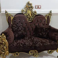 مبلمان سلطنتی ۷نفره به همراه ساعت|مبلمان خانگی و میز عسلی|چابهار, |دیوار