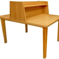 میز مطالعه مانع دار دو نفره مدل کتابخانه ای