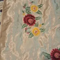 رو بالشتی ساتن گلدوزی شده