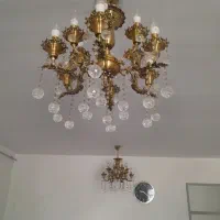 دوعددلوستربرنجی قدیمی سنگین