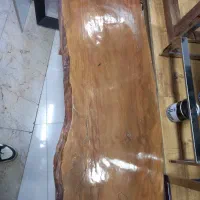 میز چوبی دو نفره ناهارخوری و چارپایه چوبی