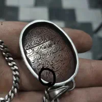 گردنی عقیق و زنجیر نقره|جواهرات|قم, باجک یک|دیوار