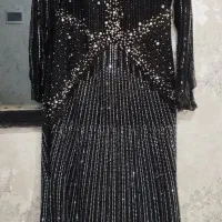 لباس مجلسی زنانه فول کار شده پشت و رو