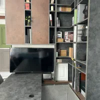 دکور اداری-کتابخانه- قفسه-میز مدیریت-کمد ام دی اف|دفتر کار|قم, عمار یاسر|دیوار