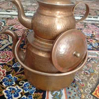 قوری کتری مسی درحد نو