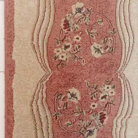 فرش و دو عدد پادری رنگ کرم صورتی|فرش|تهران, علم و صنعت|دیوار