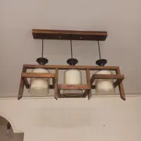 لوستر چوبی در حد نو|لوستر و چراغ آویز|اندیشه, اندیشه فاز ۵|دیوار