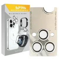 محافظ لنز دوربین اسپریگ Ring Metal Luxury آیفون