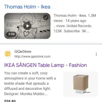 اباژور ایکیا ikea|چراغ خواب و آباژور|تهران, آبشار|دیوار