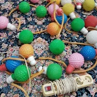 ریسه حبابی ۸ متر ۲۸عدد لامپ به همراه۳ متر سیم سیار