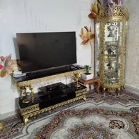 ویترین و آینه ،شمعدان،میز تی‌وی ،همه برنج اصل|بوفه، ویترین، کنسول|بومهن, |دیوار