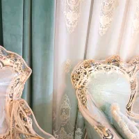 پرده سالن پذیرایی|پرده، رانر، رومیزی|اصفهان, بهارستان (مخابرات)|دیوار