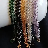 دستبند و گردنبند کریستالی رنگ ثابت