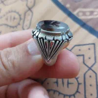 انگشترنقره باسنگ شجر