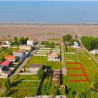 زمین ساحلی 3 قطعه کار هم بادید به دریا/قابل ساخت