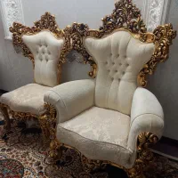 مبلمان سلطنتی ۹نفره تمام چوب در حد نو|مبلمان خانگی و میز عسلی|قم, زنبیل آباد|دیوار