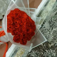 دسته گل روبانی
