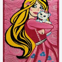 قالی طرح دخترانه در حد نو قیمت 1600