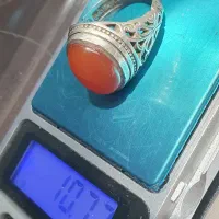 انگشتر نقره جواهرات و عقیق مردانه