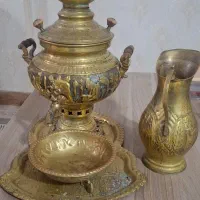 سماور زغالی  برنج اصلی حتی یکبار هم روشن نشده