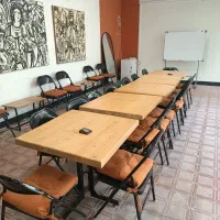 ۳۳ عدد صندلی فلزی برند معتبر «ارج» - مناسب کافه‌ها