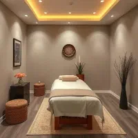 تخت و روغن ماساژ هم داریم