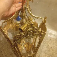 لوستر صد در صد برنز قدیمی و آنتیک|لوستر و چراغ آویز|تهران, سهروردی|دیوار