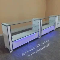 پیشخوان دکور قفسه ویترین رگال کانتر دکورمغازه