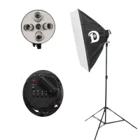 کیت هولدر 5 لامپ سرامیکی Diamond +سافت‌باکس + پایه