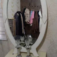 فروش فوری آیینه و شمعدان کاملا سالم و تمیز|آینه|فومن, |دیوار