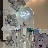 بادکنک آرایی تم دندونی آش دندونی تم تولد نایس بالن