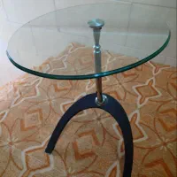 میز شیشه ای گرد