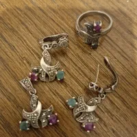 نیم ست نقره قدیمی