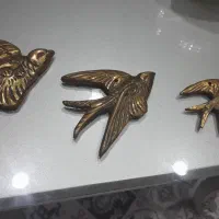 ۳عدد پرستو تمام برنز دیوارکوب درحد نو کارتن بوده