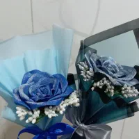 گل تک شاخه روبانی