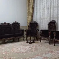 سرویس مبلمان مبل استیل سلطنتی دولت آباد برخوار|مبلمان خانگی و میز عسلی|اصفهان, دارک|دیوار