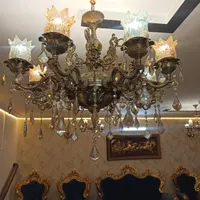 ۵ عدد لوستر و دیوارکوب برنز سنگین