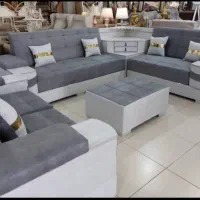 مبلمان هفت‌نفره با طراحی خاص و کیفیت بالا+روشنا