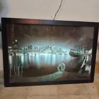 تابلو برقی مدرن بوم قدیمی رنگ روغن بن یکات