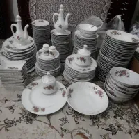 ظروف گلسرخی قدیمی نو