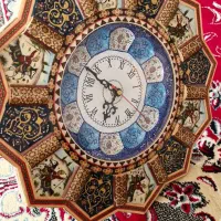 ساعت خاتم کاری مینا|ساعت دیواری و تزئینی|اصفهان, خوراسگان|دیوار