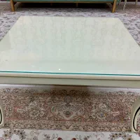میز و عسلی چوبی با شیشه|مبلمان خانگی و میز عسلی|کرج, دهقان ویلا|دیوار